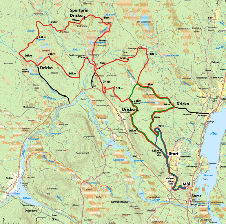 Map Åsarna